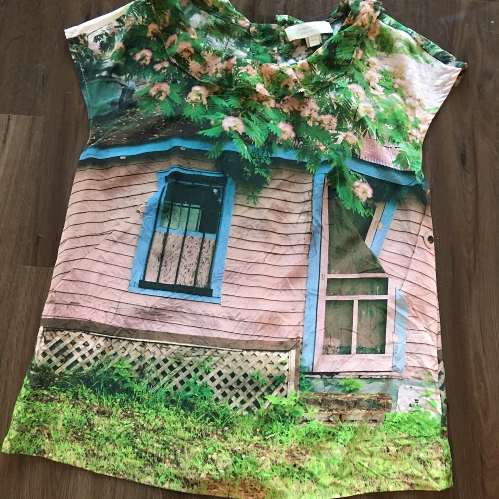 Anthropologie Sarah Ball Photography Blouse-Size 0